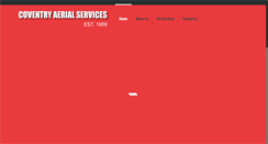 Desktop Screenshot of coventryaerialservices.com
